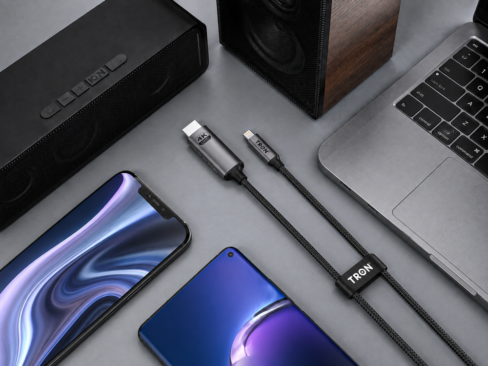 USB-C to HDMI connectors, close up