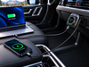 FM transmitter on a mountain road at sunrise