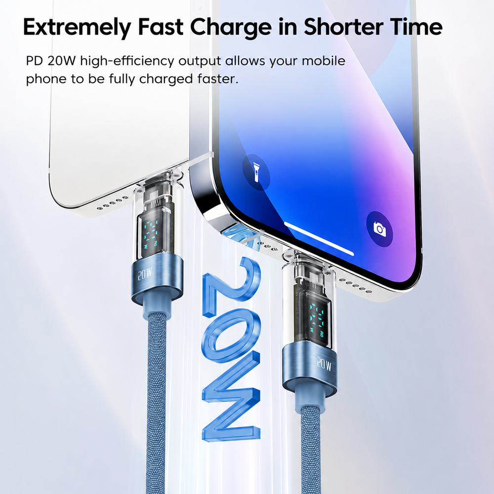 20W fast charge, faster top ups