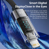 Smart digital display shows charging power in real time
