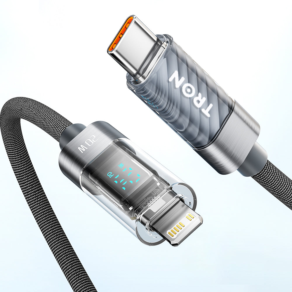 Transparent connector housing close up