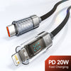 20W PD fast charging label on the connector