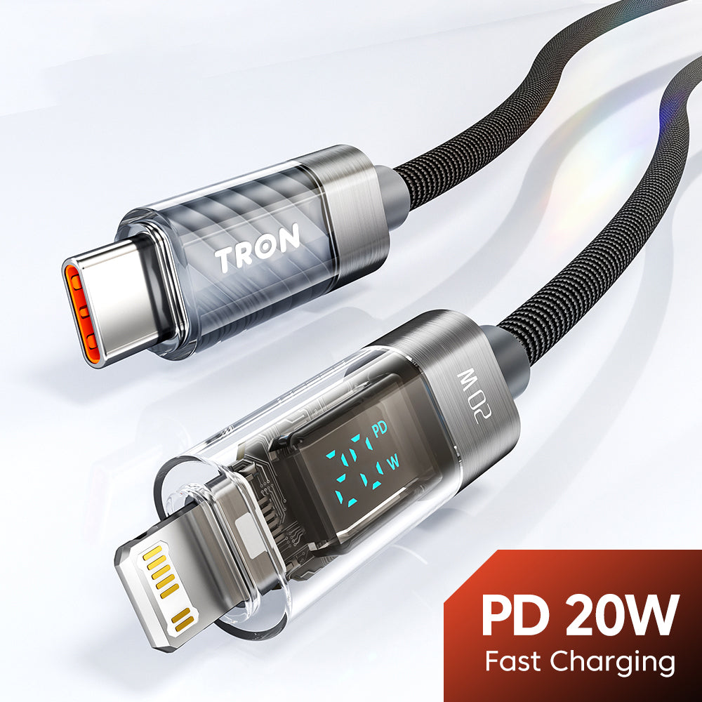 20W PD fast charging label on the connector