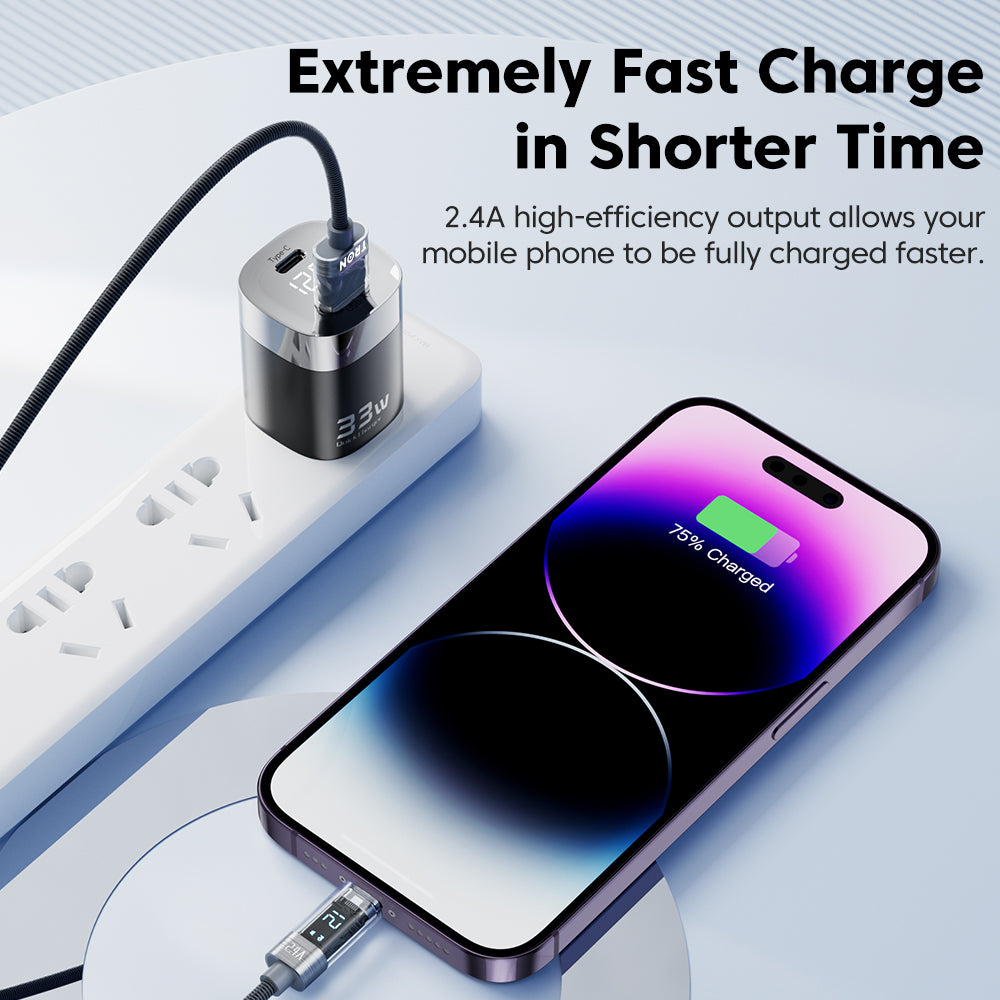 Fast charging a phone from a wall socket