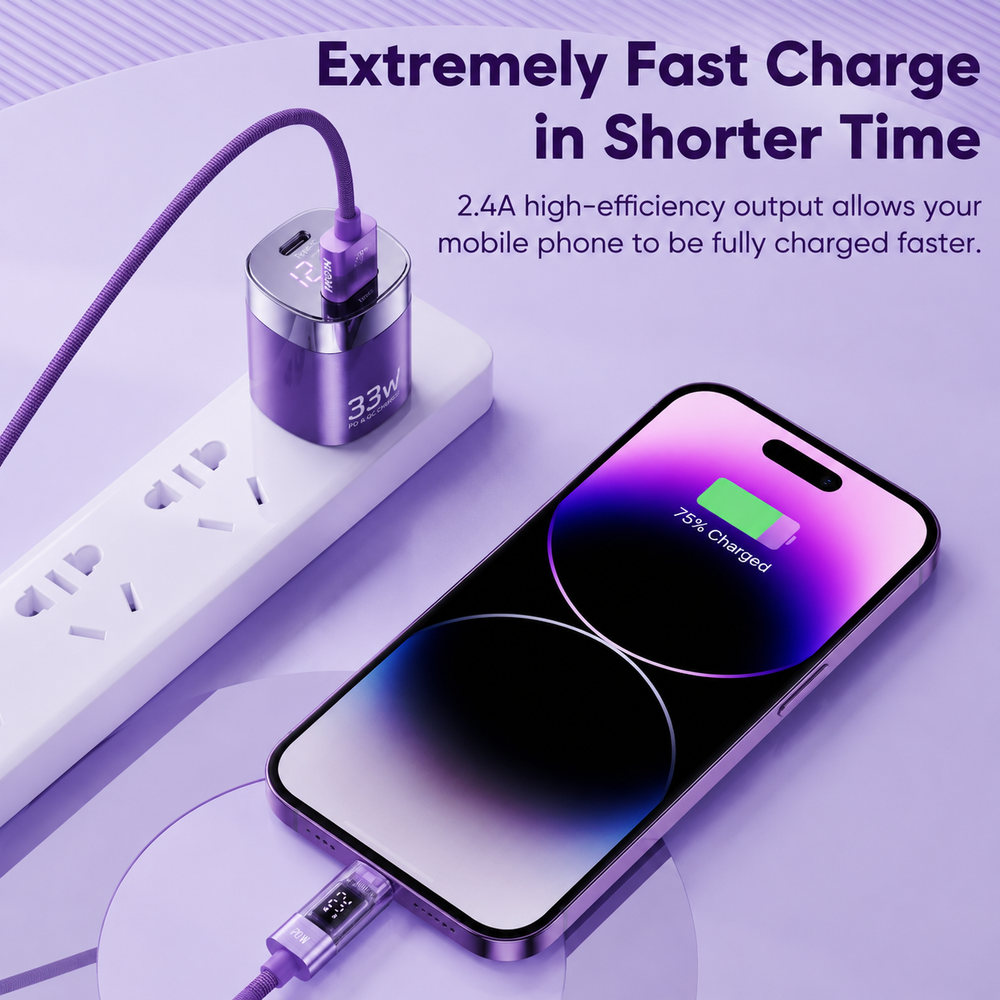 Faster charging from a wall socket