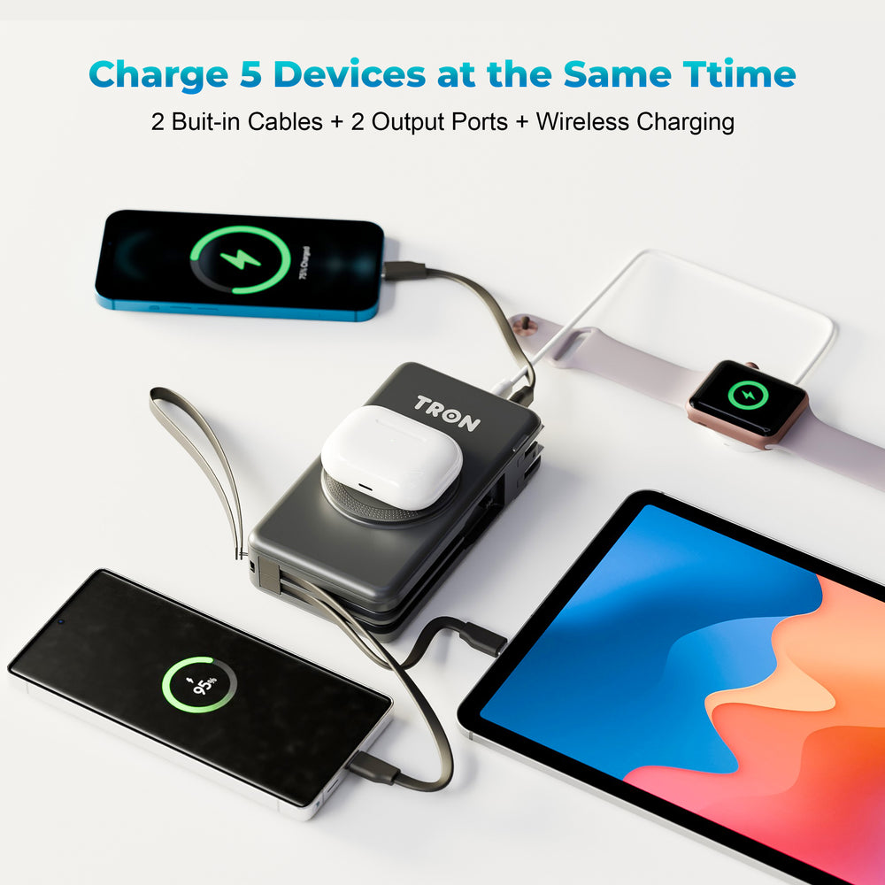 TRON Universal Travel Power Bank 20000mAh — US/EU/UK/AU Plugs (view 3)