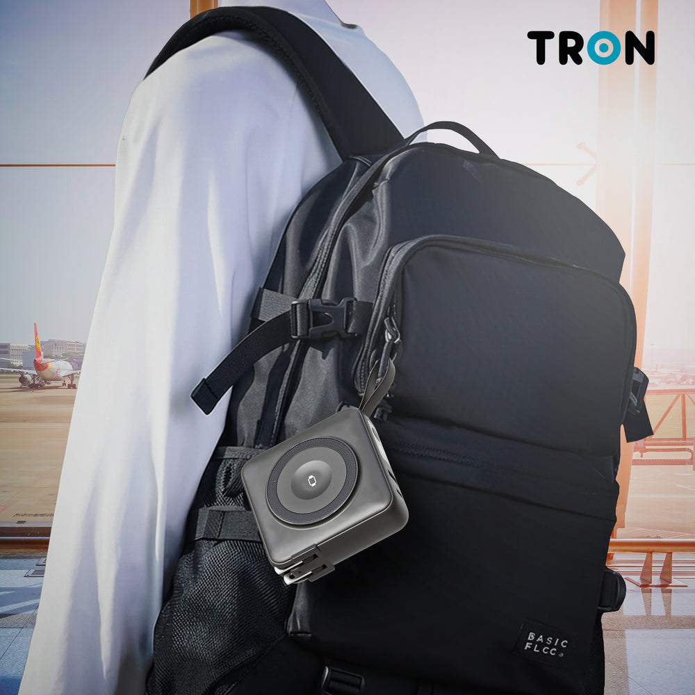 TRON 5-in-1 Travel Charger & Power Bank 10000mAh — Wireless + Apple Watch (view 10)