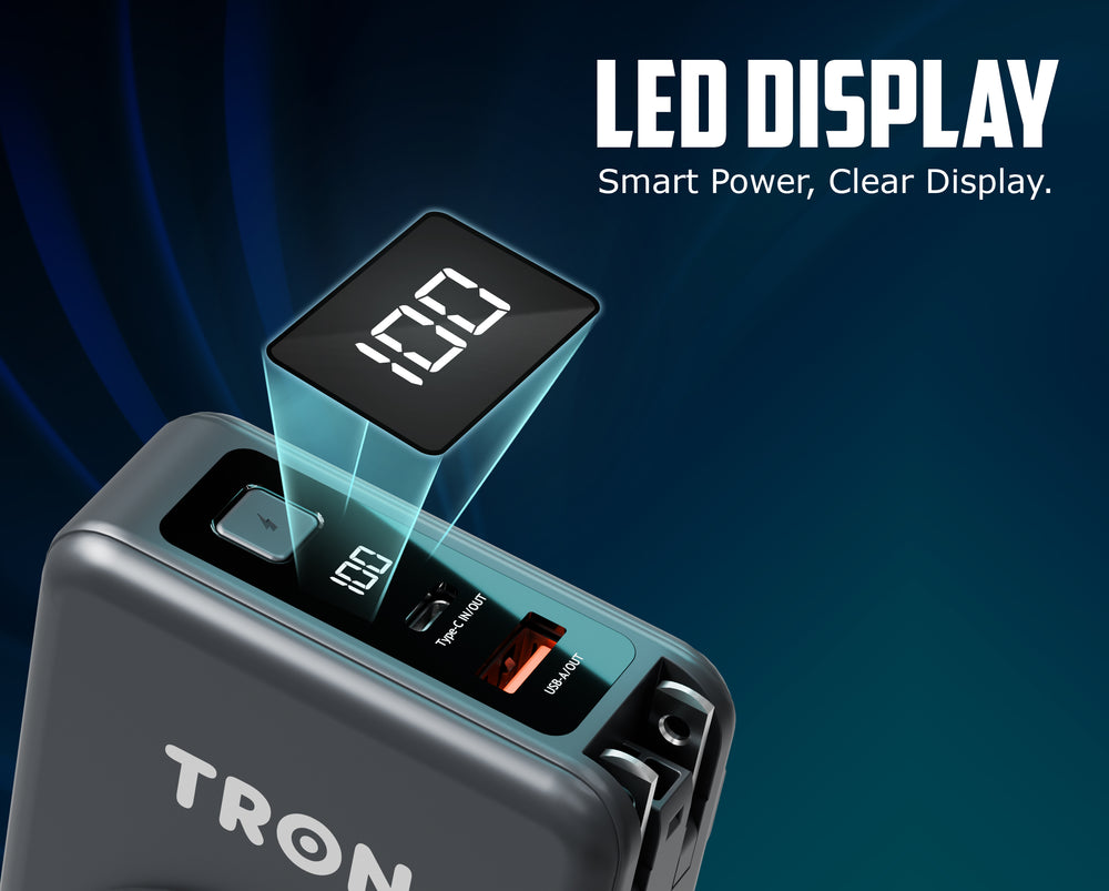 TRON Universal Travel Power Bank 20000mAh — US/EU/UK/AU Plugs (view 8)
